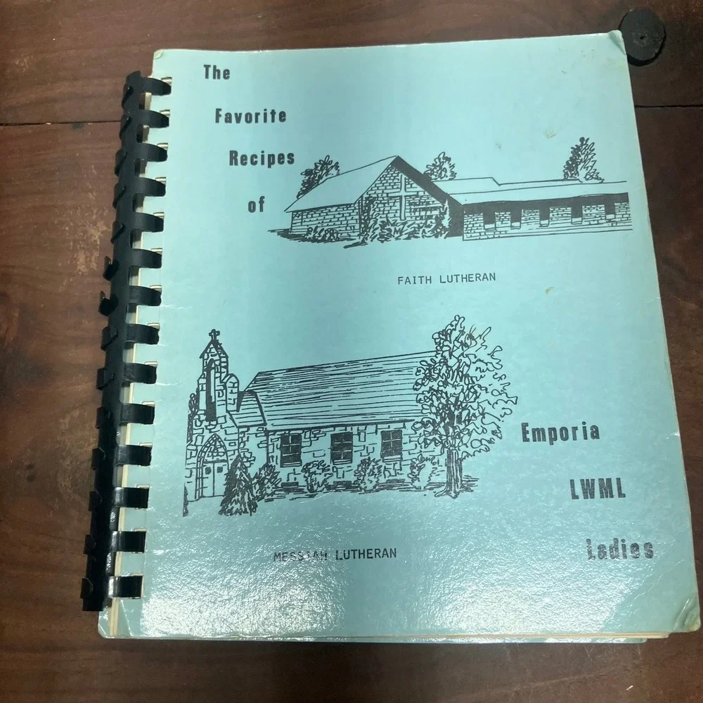 Favorite Recipes of Emporia Kansas LWML Ladies 1983 Lutheran Church Cookbook
